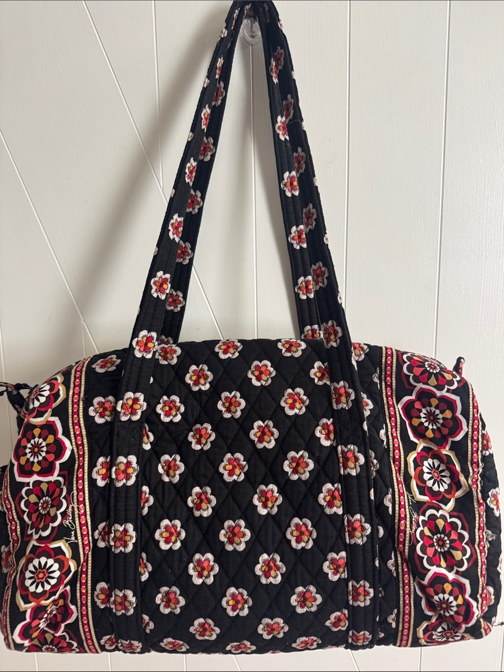 VERA BRADLEY BLACK PIROUETTE Duffle Bag - Picture 3 of 5
